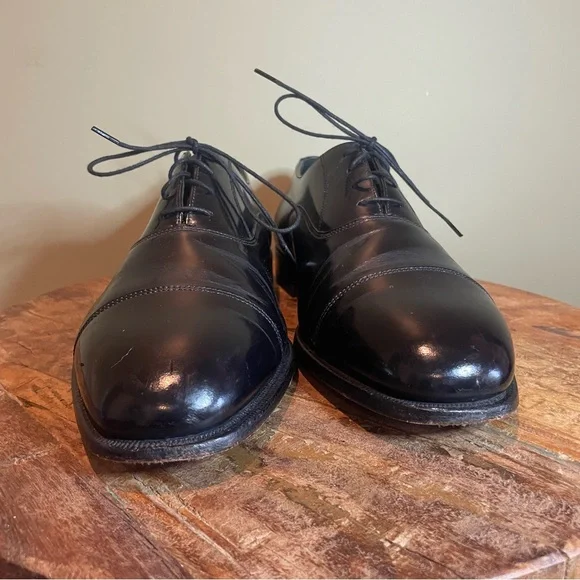 Florsheim Black Leather Size 11 #506185 Oxford Shoe - Picture 2 of 13